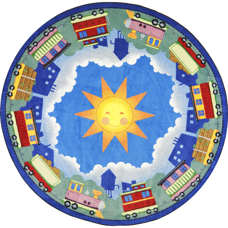 Tapis Just for Kids In Entraînement, Rond 5 pi 4 po