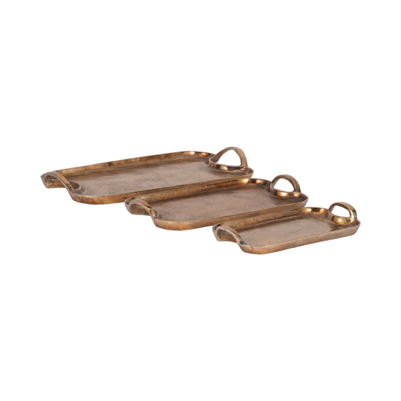 Aluminum Tray - Set of 3