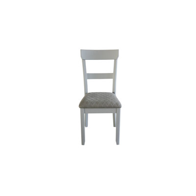 Paire de chaises à finition gris perle 2 unités - luxueuses et élégantes avec 2 chaises en tissu d'ameublement
