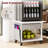 2 Tier Industrial-Grade Printer Stand with Storage, Printer Table with Storage & Drawer, Heavy Duty Shelf for Small Space, Office Organization for Home Office-1709390327