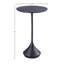 Melancthon Tall Aluminum End Table, Antique Black-106459124
