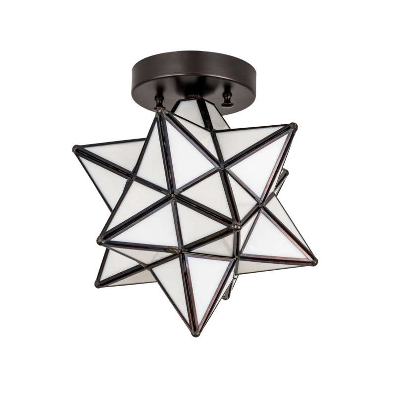 Plafonnier semi-encastré 1 lumière 10,5 po