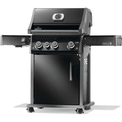 Rogue PRO 425 3-Burner Grill with Infrared Side Burner and Cast Iron Cooking G