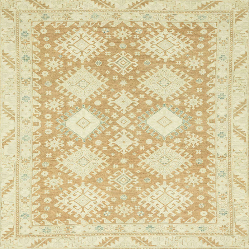 Abstract Indoor Rug, Square 6'