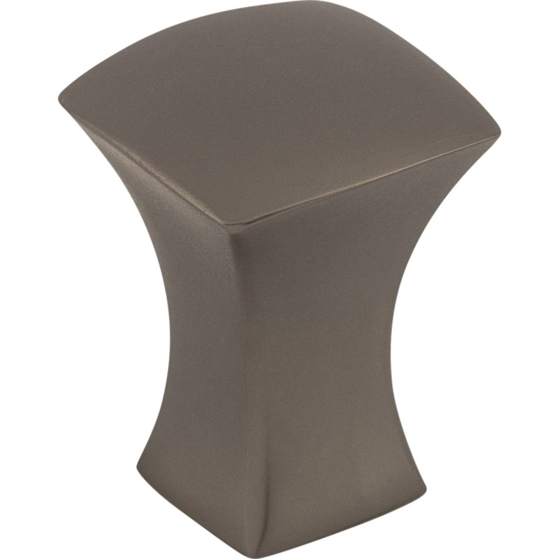 Glacier Square Knob, 3/4" Length, Ash Gray