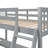 Jingwen Twin L-Shaped Conjoined Loft Beds with Desks & Ladder-1266763681