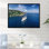 Bateau de croisière avec voiles en Croatie sur toile