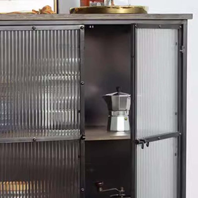 Industrial Style Old Iron Sideboard Bookcase
