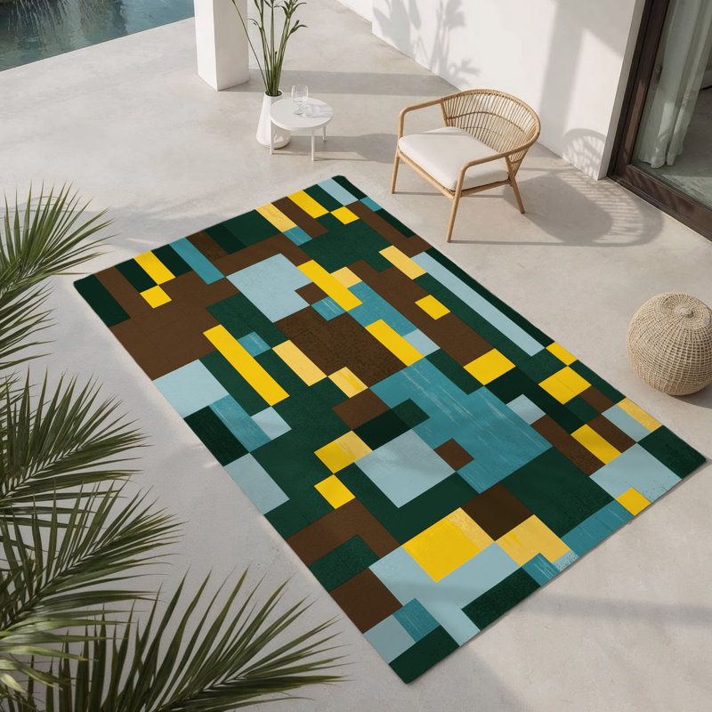 Tapis intérieur et extérieur Matrix Mountains, Rectangle 9' x 12'