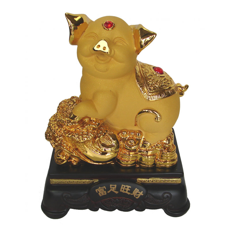 Figurine cochon Bai Choi pour l'année lunaire chinoise du cochon