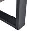 Table basse 47,2 po x 23,6 po avec panneau de fibres à densité moyenne et revêtement en aérosol gris