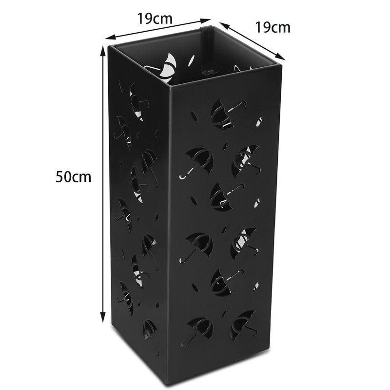 Abdulkadir Freestanding Umbrella Stand, Black