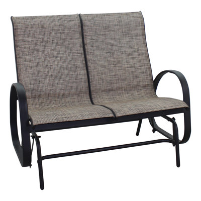 Chaise d'extérieur coulissante en métal Crudden