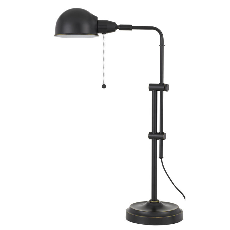 Lampe de bureau noire Adalie, H 24 po x l 7,75 po x P 16,5 po