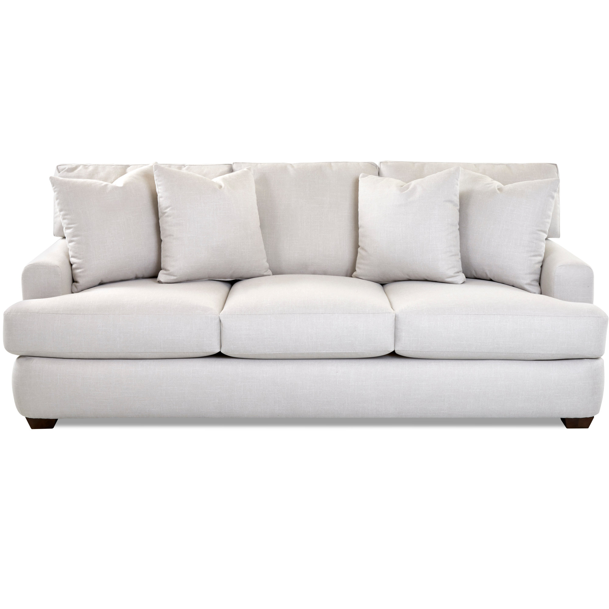 Emilio 90'' Upholstered Sofa, Macc Vanilla