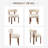 Modern PU Leather Upholstered Side Dining Chair with Curved Back & Solid Wood Legs-1458796861