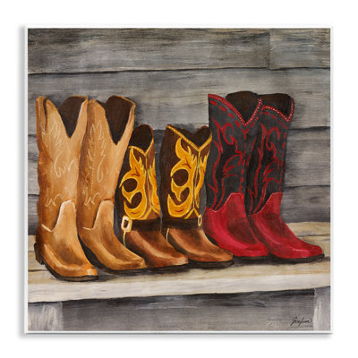 «Lined Up Cowboy bottes» par Josefina