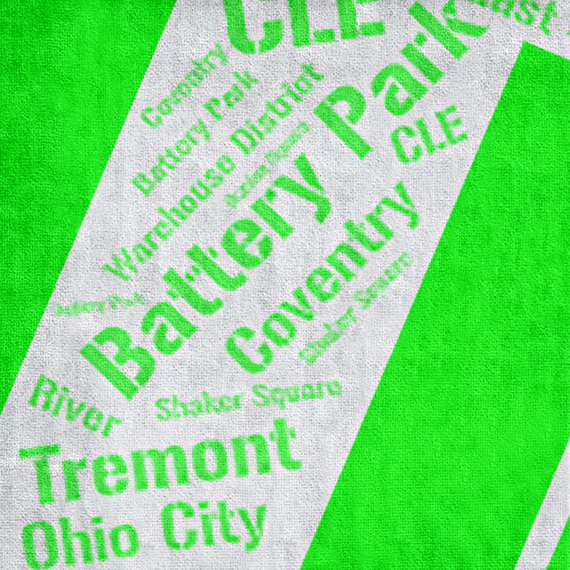 Bath Towel, Green, Poly/Cotton, Cleveland