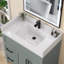 42 po x l 4 po à surface solide et dosseret rectangulaire blanc poli avec dosseret pour lavabo, rebord de fenêtre et transition de porte