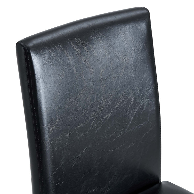 4 chaises de salle à manger en polyuréthane, pieds en métal, simples et polyvalentes, confortables et accompagnées (ensemble de 4)