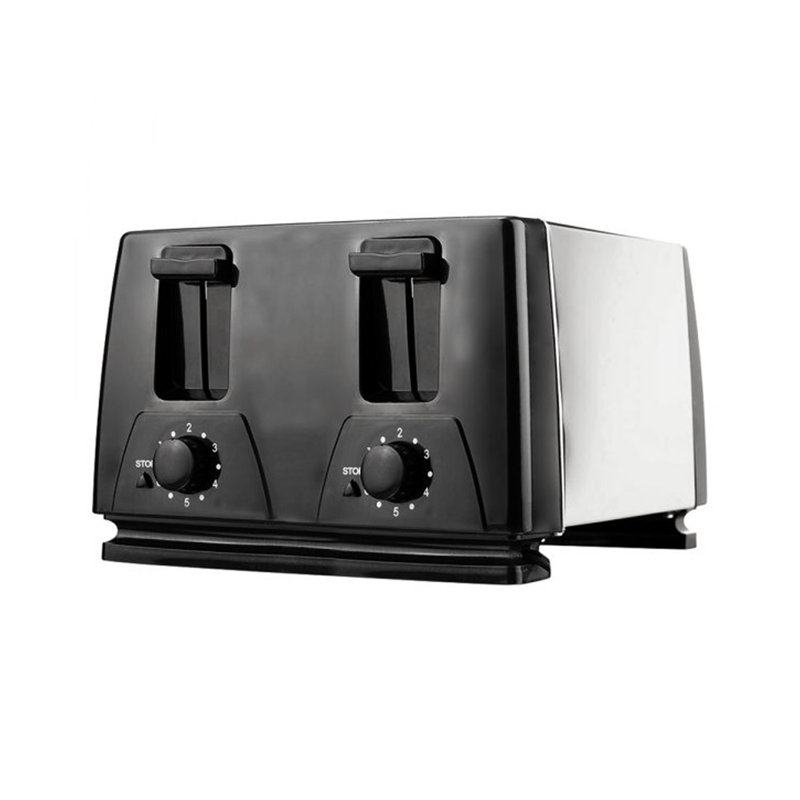Brentwood Applicances 4 Slice Long Slot Toaster, Black
