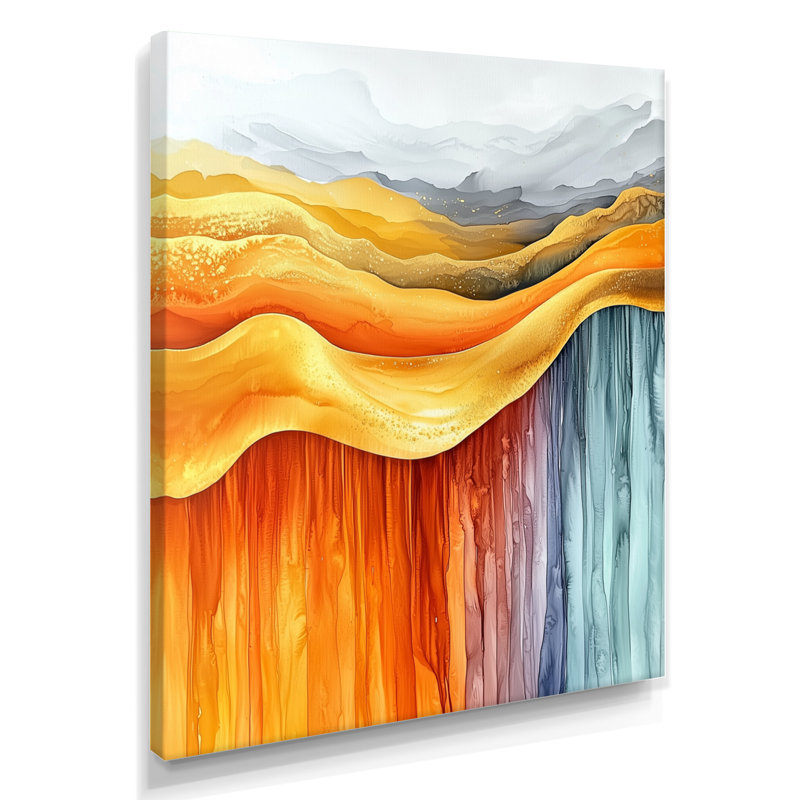 Olusola - art mural abstrait, Toile tendue, Ne s’applique pas, H 20 po x l 12 po