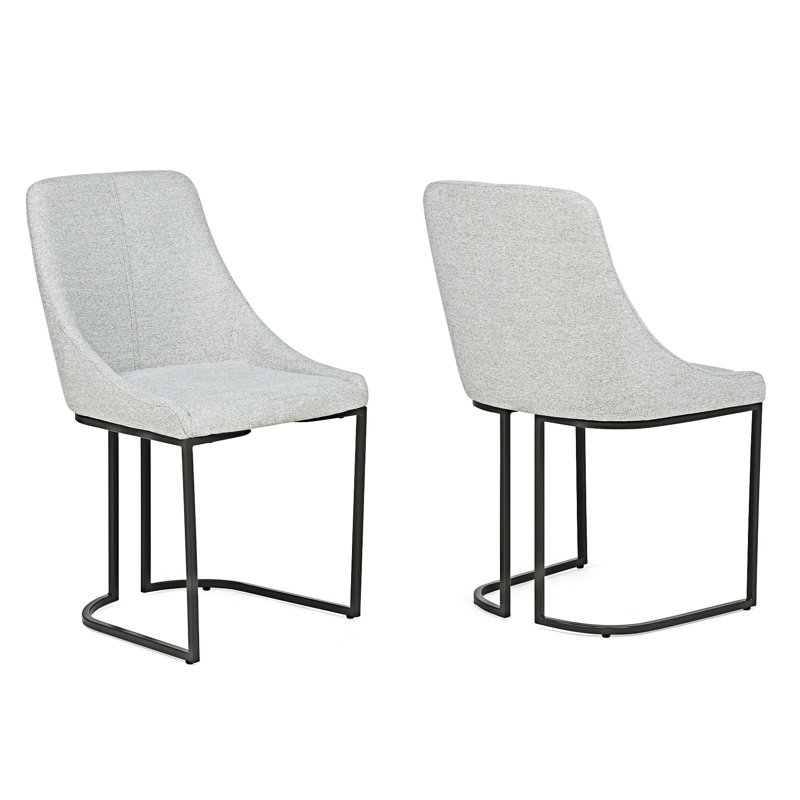 Chaise d'appoint rembourrée (ensemble de 2)