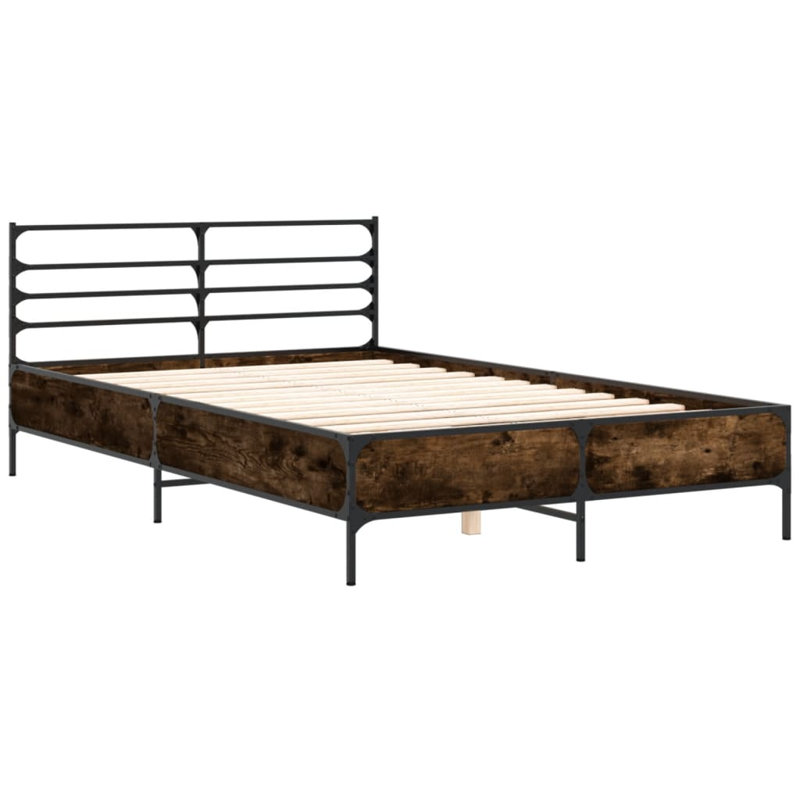Achillefs Bed, Small Double (4'), Smoked Oak