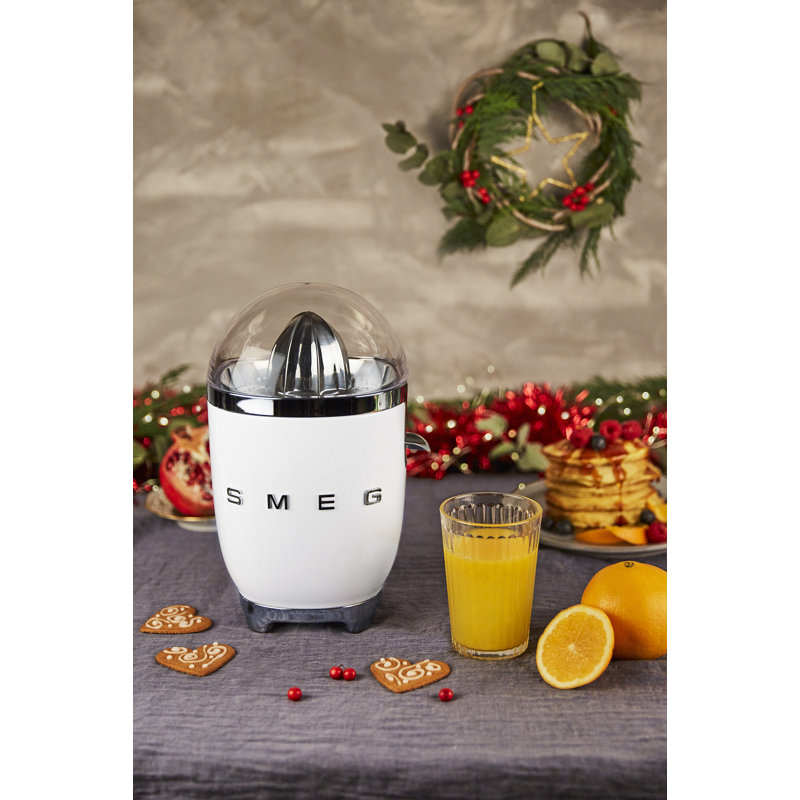 Smeg CJF01 50s Style Retro Citrus Juicer, White