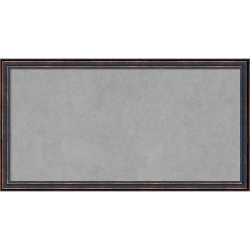 Tableau magnétique à cadre arrondi bronze foncé, H 14 po x l 26 po