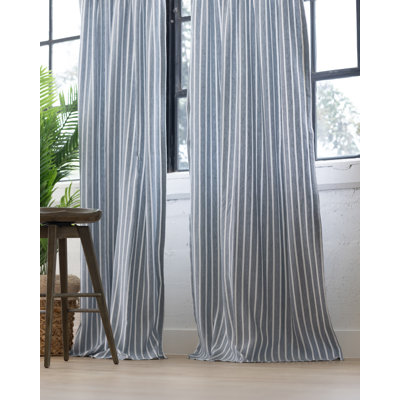 Meadow Cotton Blend Semi Sheer Curtain