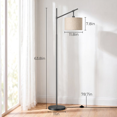 Lampe sur pied arquée 63,8 po Banty