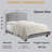 Upholstered Tufted Upholstered Bed with Adjustable Height Headboard-482472538-482559227