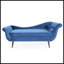 Chaise longue avec accoudoirs à volutes