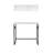 Hussum Metal Base Writing Desk-1724247474