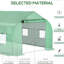 Grande serre en acier galvanisé de 11,5 pi x 10 pi x 7 pi, environnement optimal pour les plantes avec structure en maille de ventilation, idéale pour la protection de la chambre de bébé