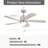 Indoor Ceiling Fan with Solid Wood Blades and Integrated LED Light, 52-Inch, Remote and App Control