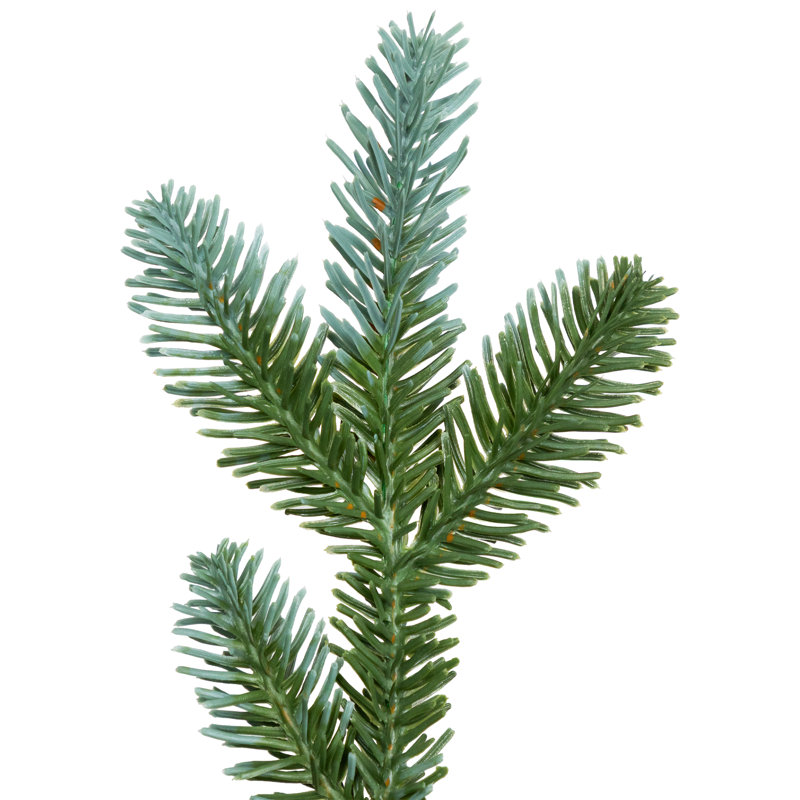 Couronne de Noël épinette artificielle bleue pré-éclairée, H 48 po x l 48 po x P 8 po