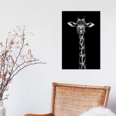 Giraffe Portrait 1 Piece Wrapped Canvas Wall Art