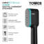 Tower T22038 Ceraglide Handheld Garment Steamer with Ceramic Soleplate, Brush Attachment, Vertical Steaming, 1400W