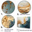 «Gold and Teal Aurora Harmony I - Abstract Spirals», reproduction sur toile-538187067-538187059