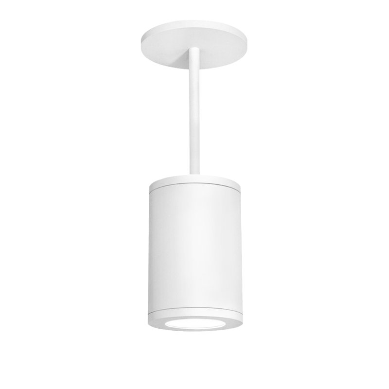 Tube 1 - Light Single Pendant, White, 30.98" H x 6" W x 9.53" D, Flood