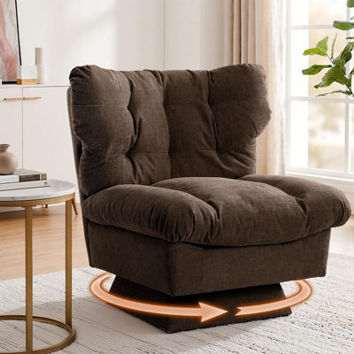 Fauteuil pivotant Modern Chenille