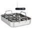 Viking 3 Ply Stainless Steel Roasting Pan with Rack and Thermometer Set