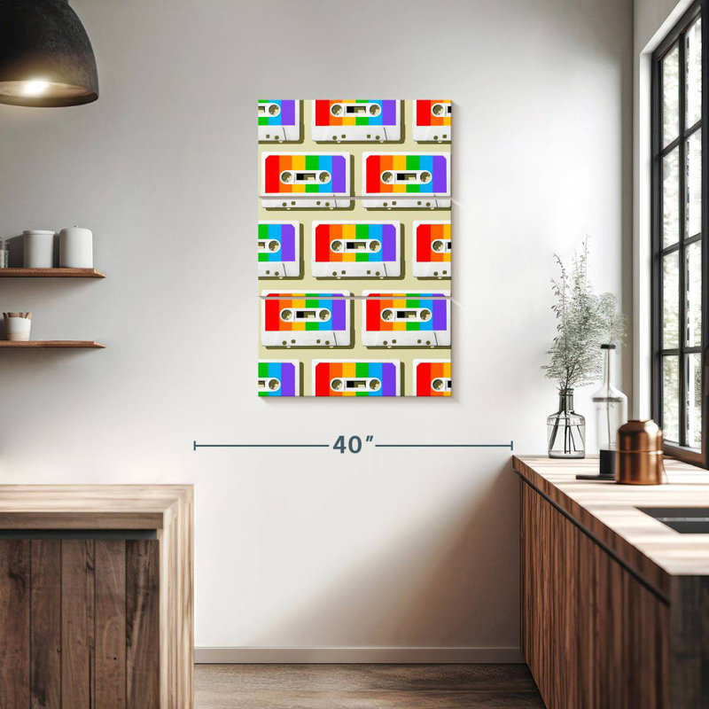 Abarca Rainbow Mixtapes, 38" H x 24" W