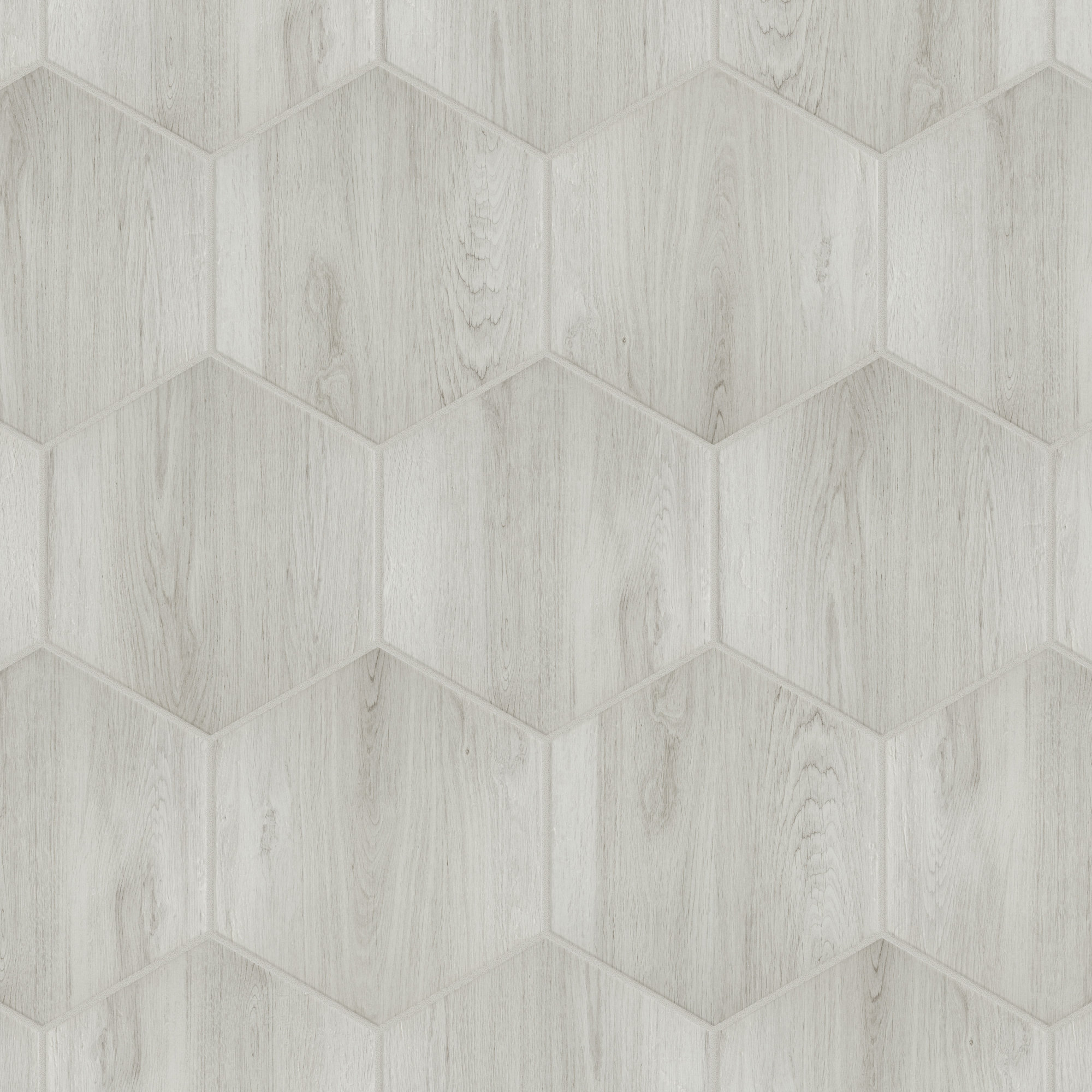 Natural 14" x 16.25" Pressed Porcelain Wood Look Wall & Floor Tile, White