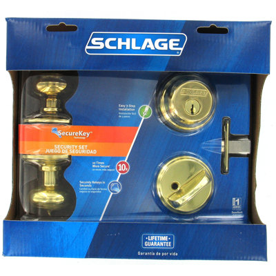 Georgian Single Cylinder Entrance Knobset