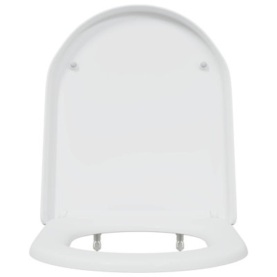 Grey Plastic Standard Adjustable Armrests Toilet Seat Oval