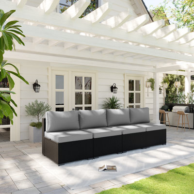 Patio Safo pour 4 personnes avec coussins