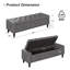 Banc avec repose-pieds 60 po-384051981